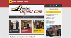 Desktop Screenshot of broadwayurgentcare.com